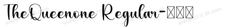 TheQueenone Regular字体转换